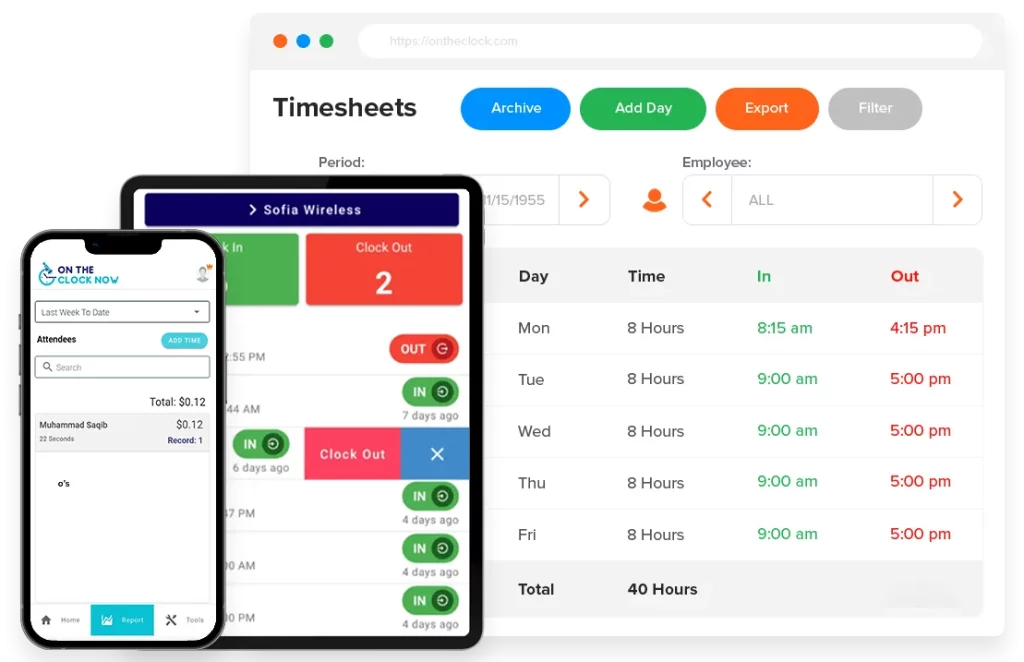 On The Clock Now In Software!